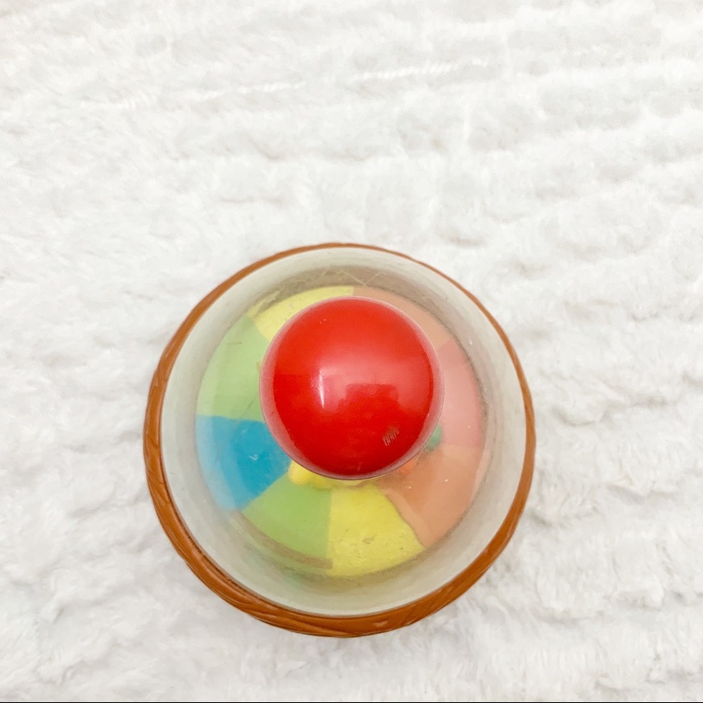 Vintage Big Bird Sesame Street illco spinning top toy retro spinner birds nest - Picture 6 of 8